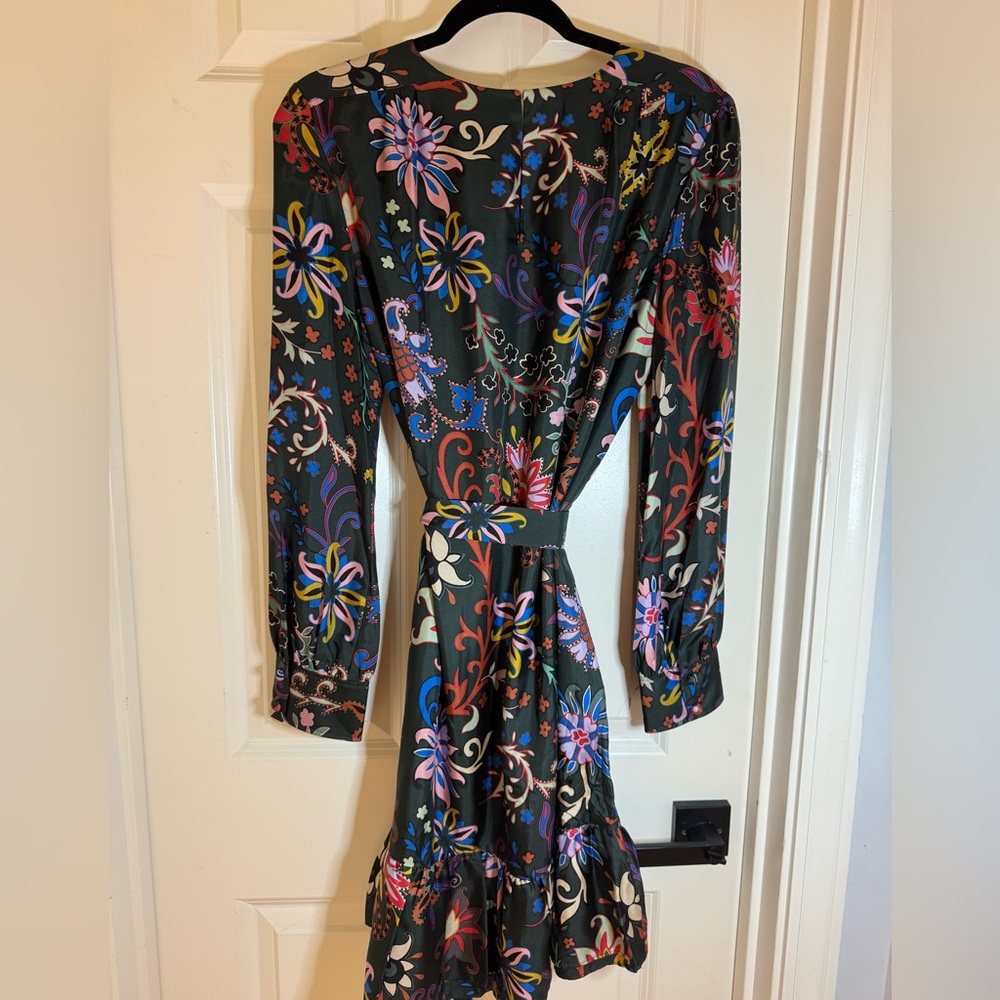 Tory Burch Printed Silk‎ Twill Shift Dress, Size 10 - Picture 7 of 14